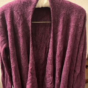 Barefoot Dreams Drape-front cozy cardigan